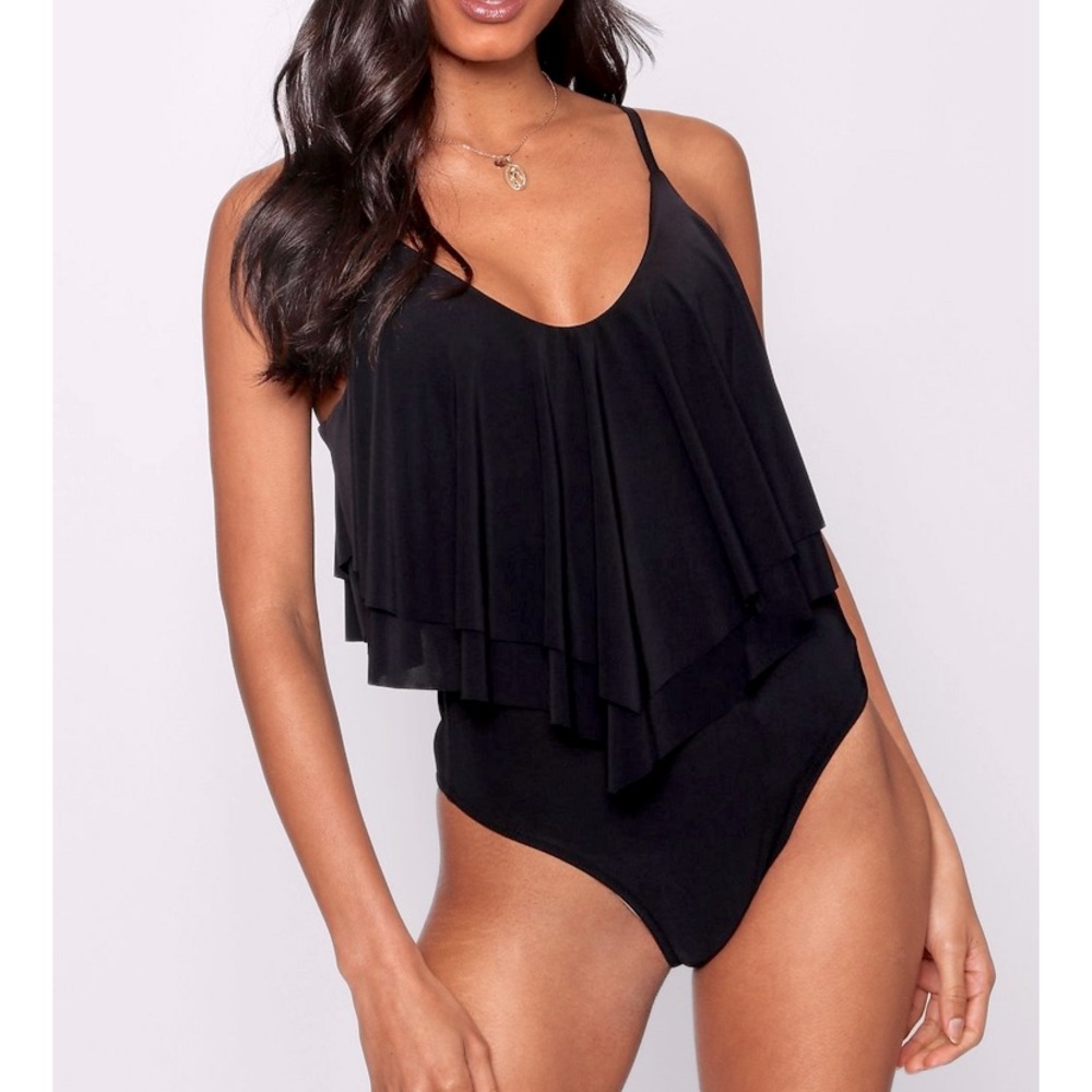 Double Layer Ruffle Bodysuit
